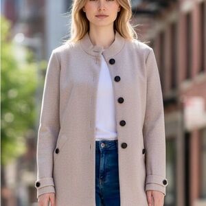 NWT Saint James Beaufort perle chine merino wool sweater sz 10